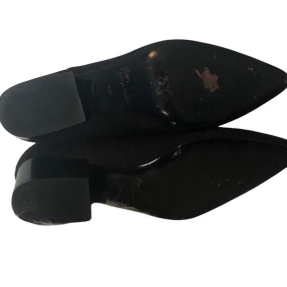 Bettye Muller Quill Pointed Toe Wool Booties Deep Purple Size 8.5 - Picture 11 of 16